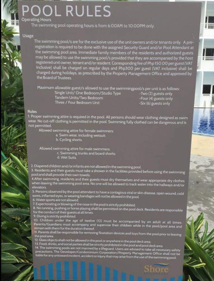 Sabina'S One Bedroom Condo At Shore Tower C Manila Exterior photo